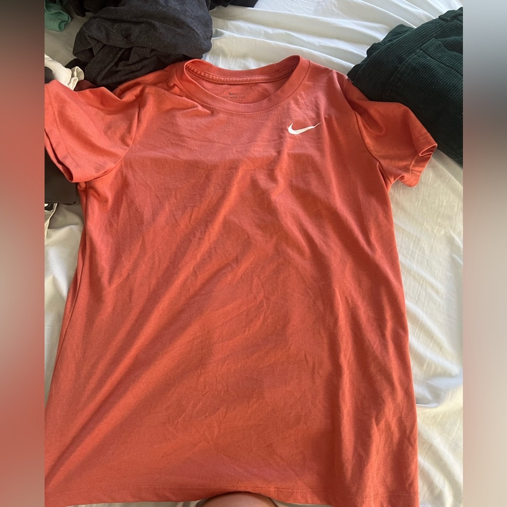 women’s coral nike tee